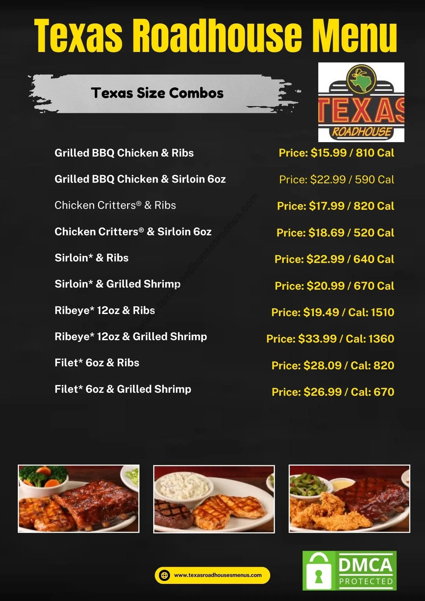 Texas Roadhouse Texas Size Combos
