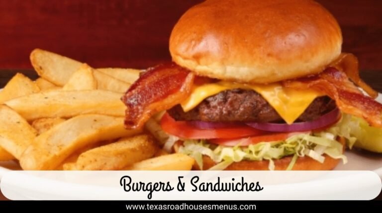 Texas Roadhouse Burgers & Sandwiches